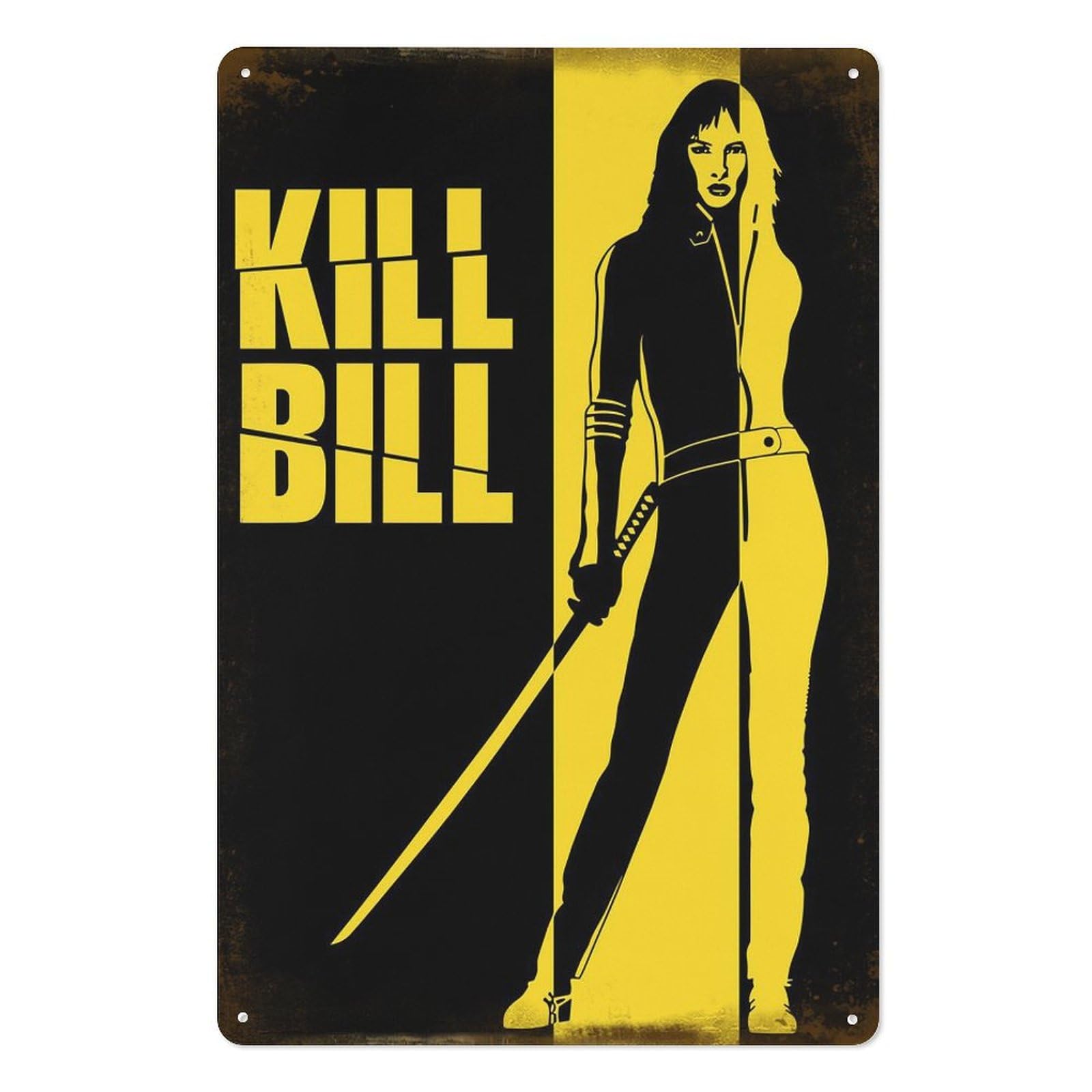 Vintage Fashion Posters - Kill Bill Movies Metal Tin Sign