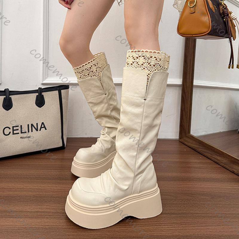 Comemore Gothic Lace Platform  - Vintage Style Women Fashion 评论和价格