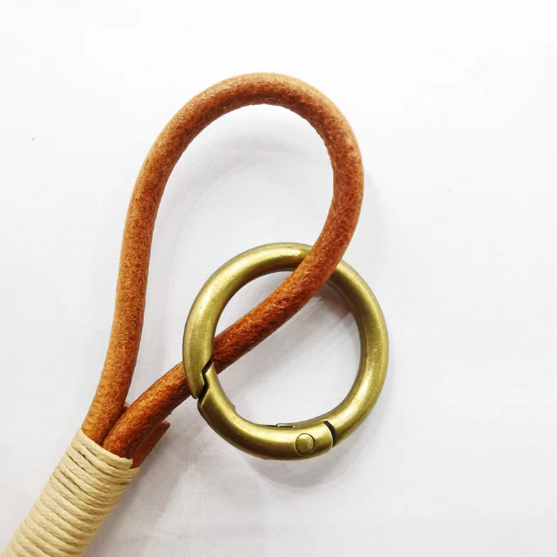 Leather Lanyard Hook Retro Cow - Vintage Fashion Ornaments 评论和价格