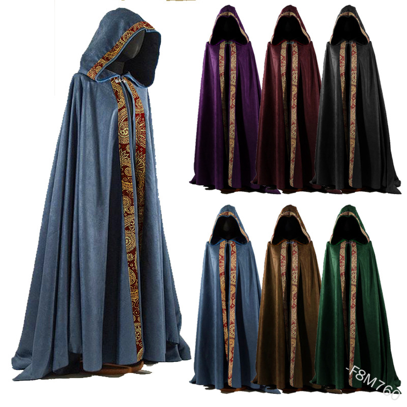 Medieval Halloween Cosplay Clo - Vintage Trench Coat 评论和价格