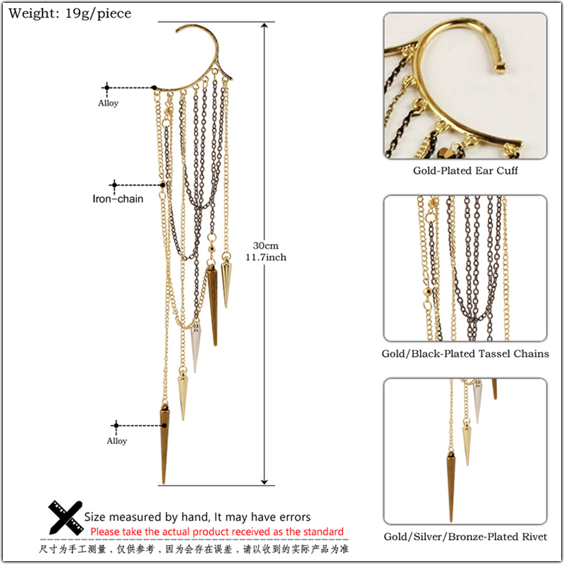 1piece Vintage Ear Hook Clip E - Vintage Fashion Ornaments 评论和价格