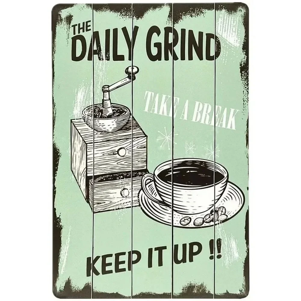 Plaque Metal Signs Drink Coffe - Vintage Fashion Posters 评论和价格