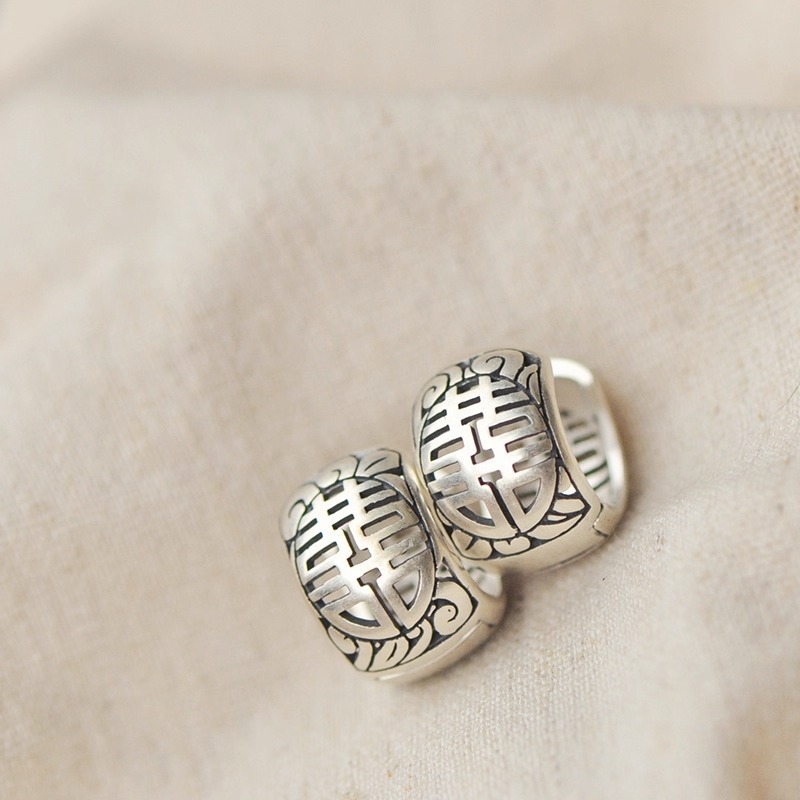 925 Silver Earrings Fashionabl - Vintage Fashion Ornaments 评论和价格