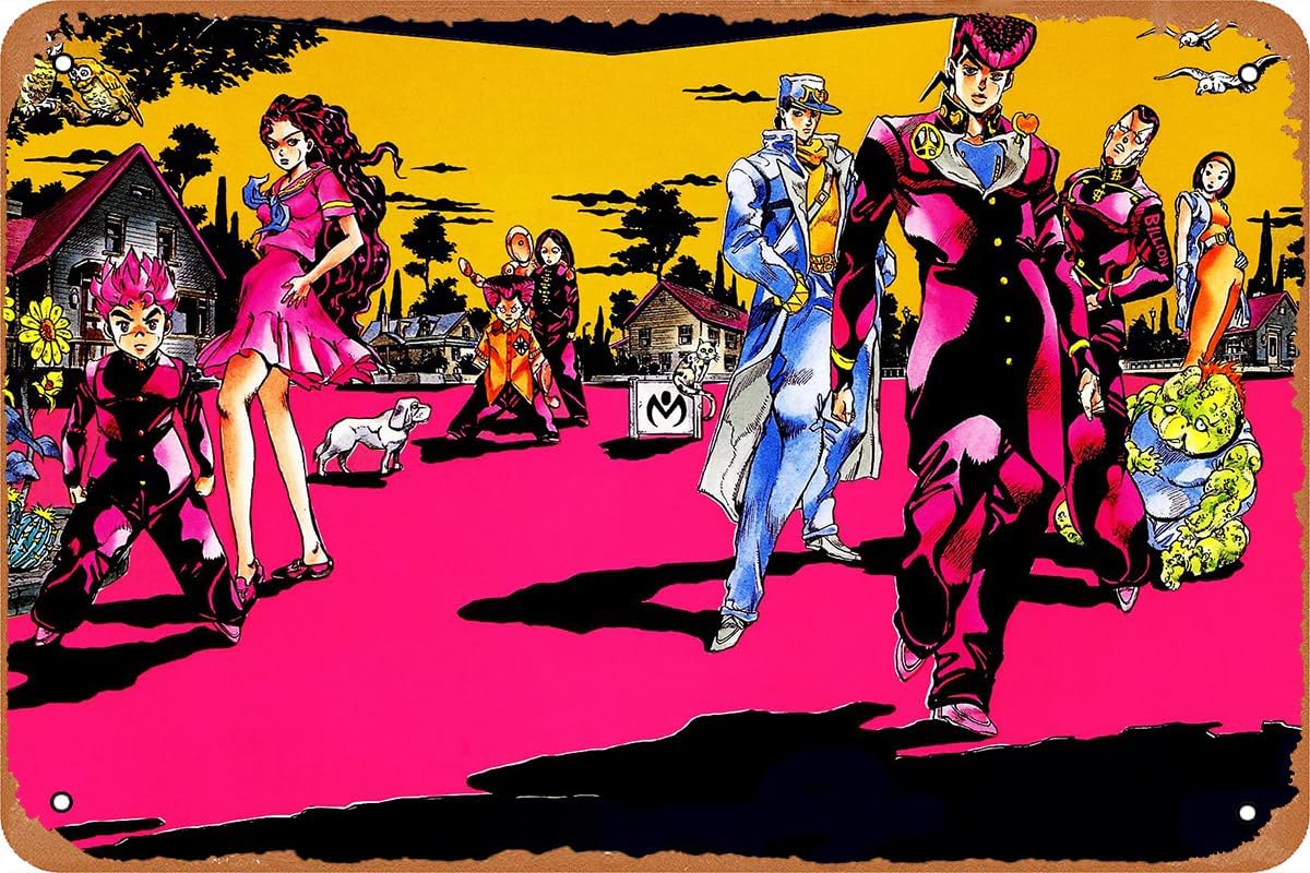 JoJos Bizarre Anime Poster,Vin - Vintage Fashion Posters 评论和价格