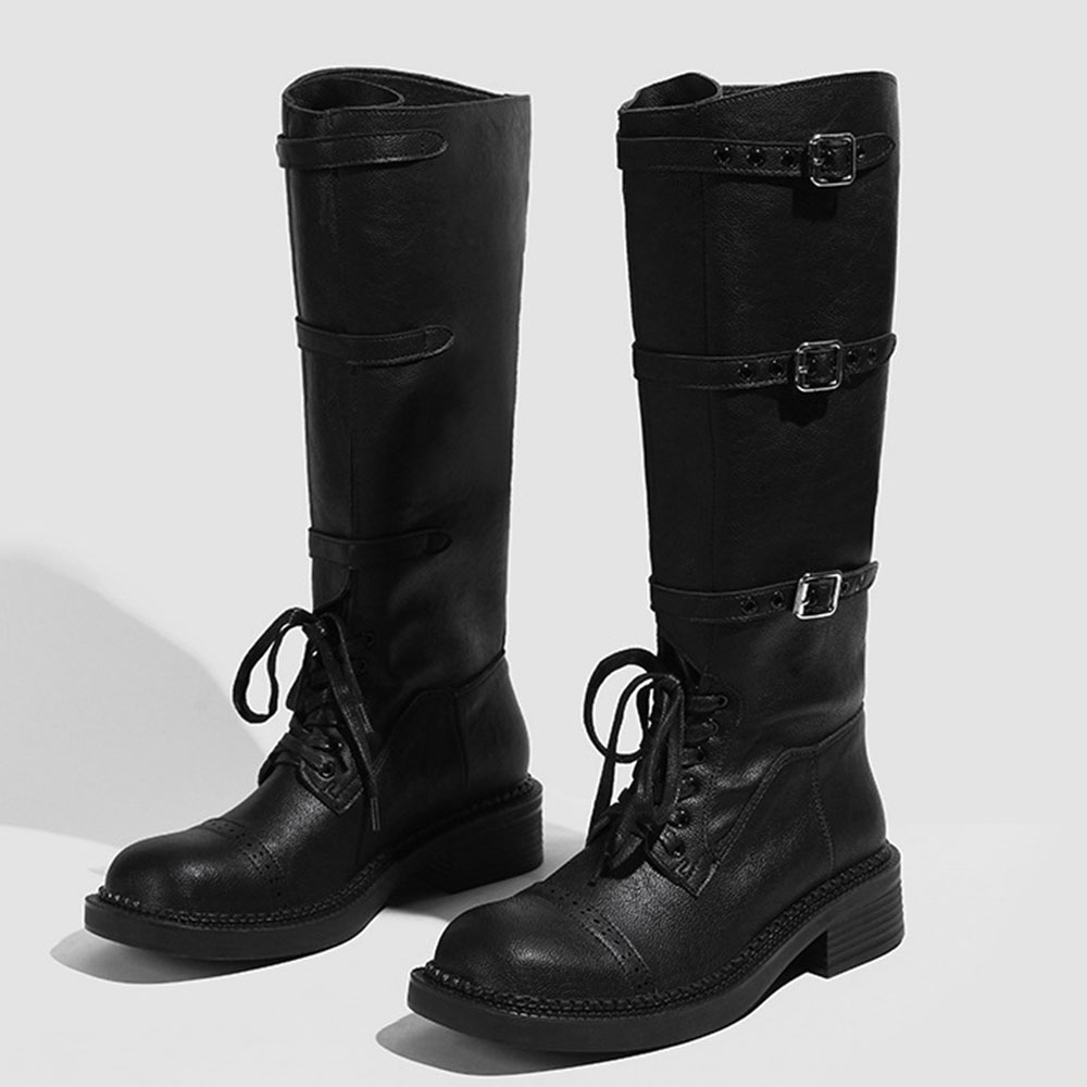 Women's Knee High Boots Vintag - Vintage Style Women Fashion 评论和价格