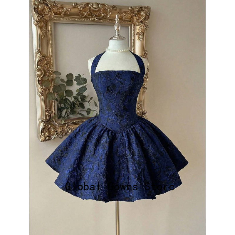 Royal Blue Vintage Halter Prom - Vintage Fashion Hong Kong 评论和价格