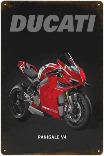 Panigale V4 Bike Metal Tin Sig - Vintage Fashion Posters 评论和价格