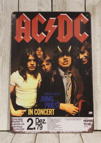 m1,AC/DC Tin Metal Poster Sign - Vintage Fashion Posters 评论和价格