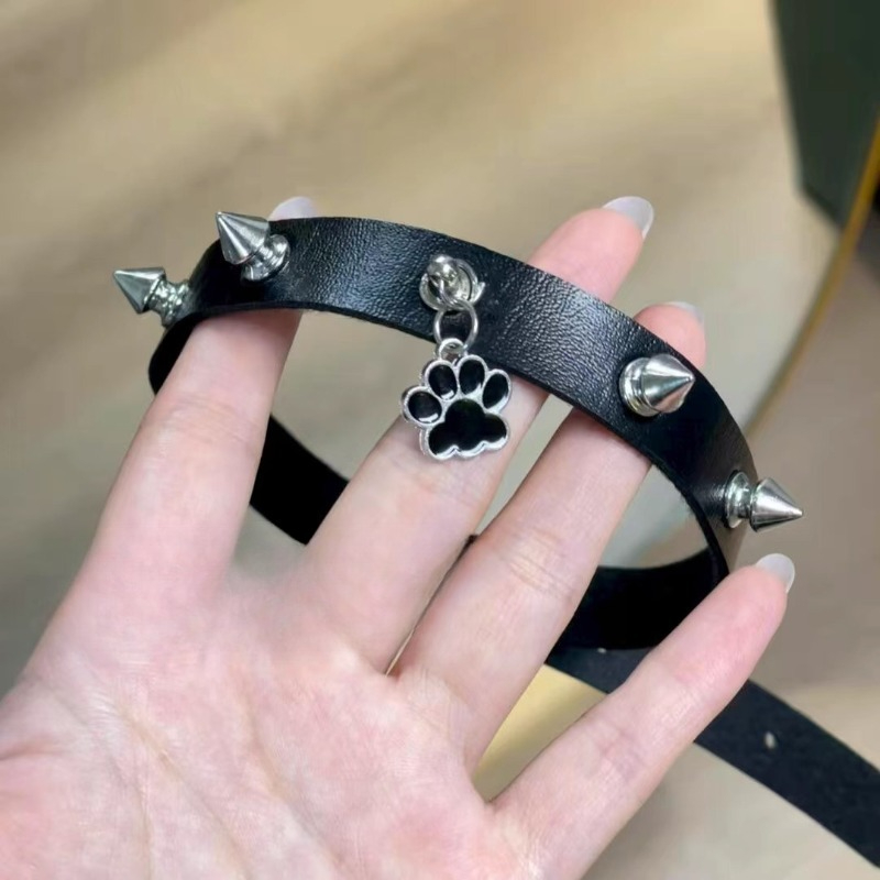 Subculture Punk Leather Cat Pa - Vintage Fashion Subculture 评论和价格
