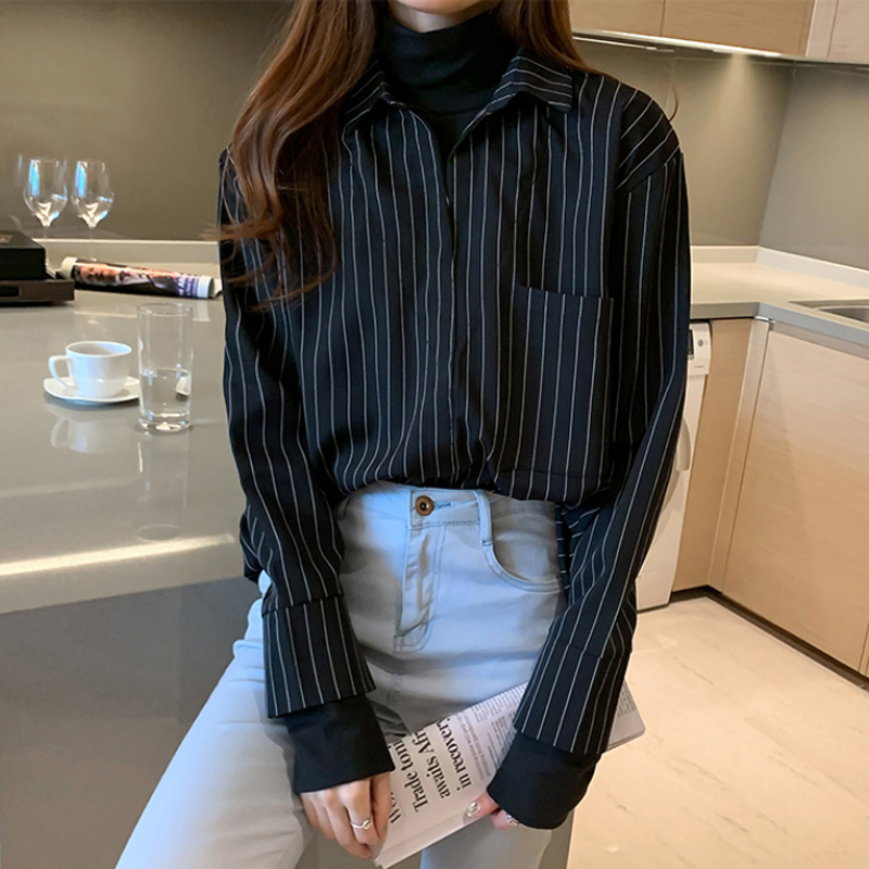 Long Sleeve Shirts Women New D - Vintage Fashion Hong Kong 评论和价格