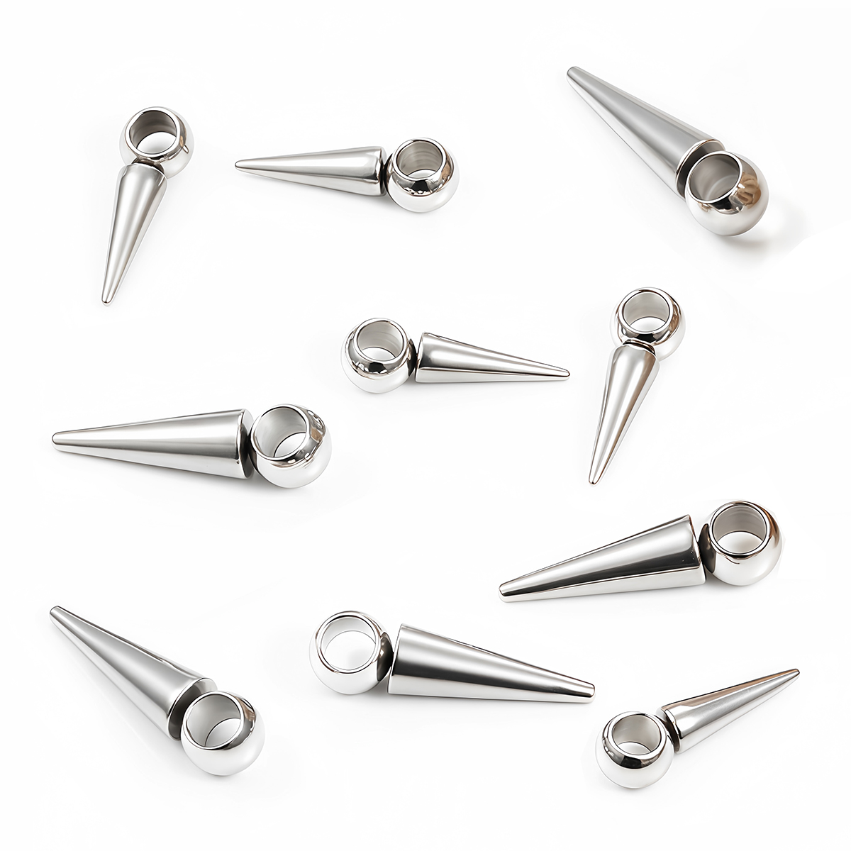 10pcs Retro Cone Charms Pendan - Vintage Fashion Earrings 评论和价格
