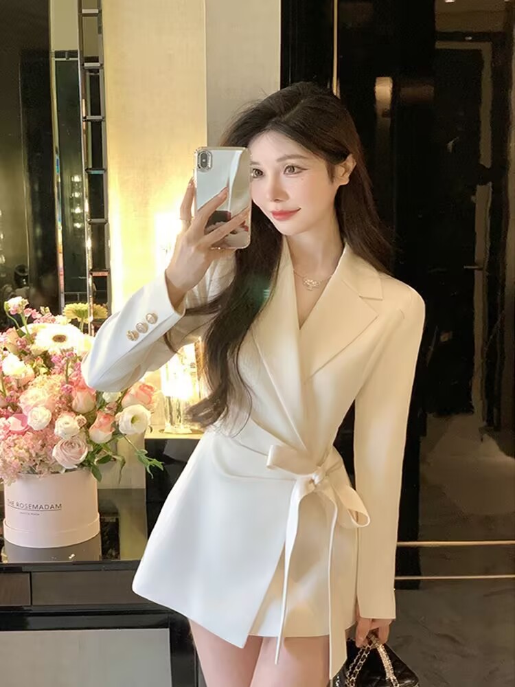 Solid Color 2026 Autumn New Ko - Vintage Trench Coat 评论和价格