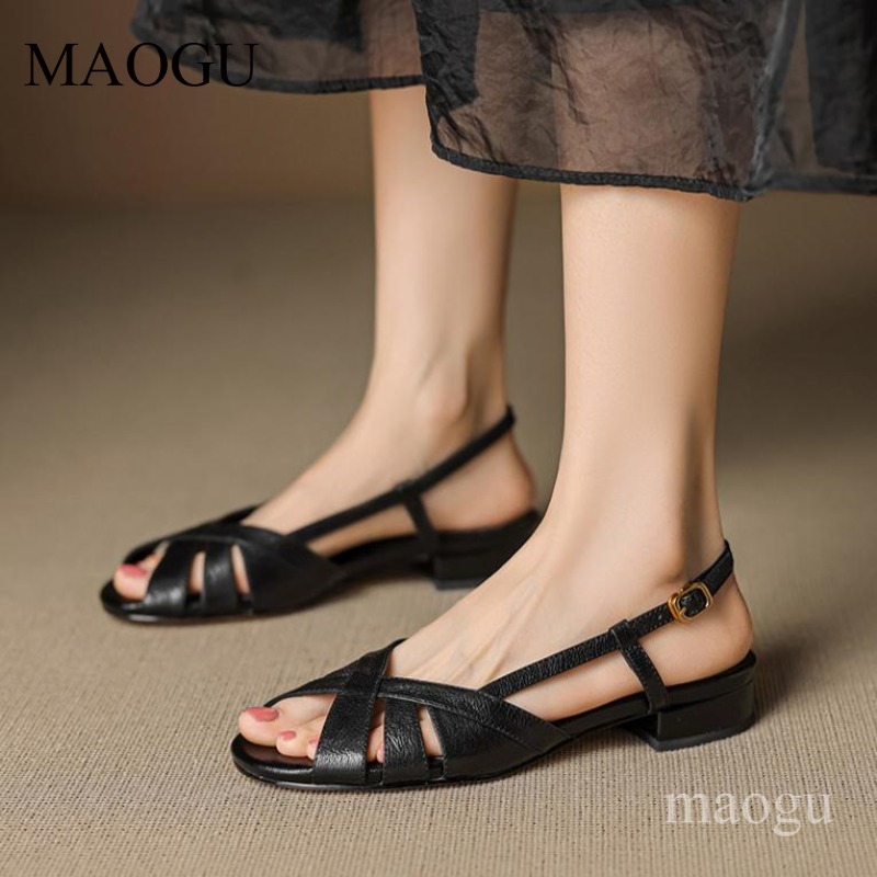 Women's Slingback Sandals Roun - Vintage Style Women Fashion 评论和价格