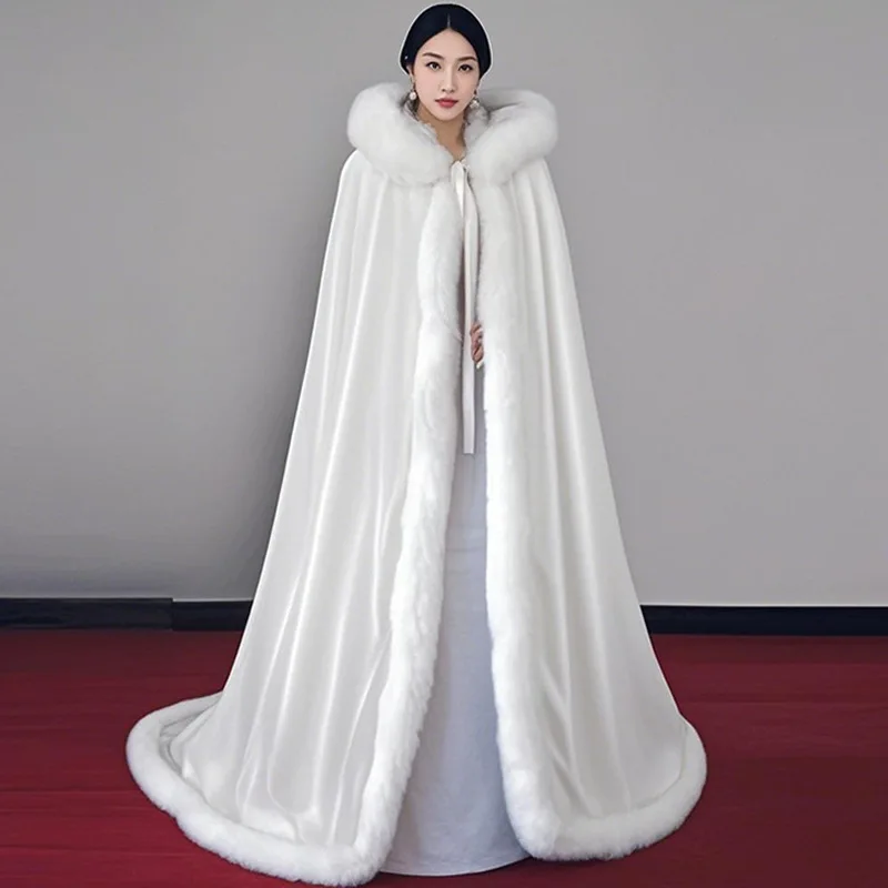 Hanfu Coat Fur Halloween Cape  - Vintage Trench Coat 评论和价格