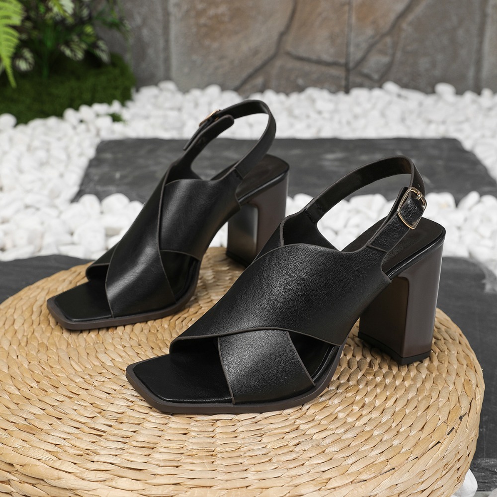 Women Sandals Vintage Square H - Vintage And Modern Fashion 评论和价格