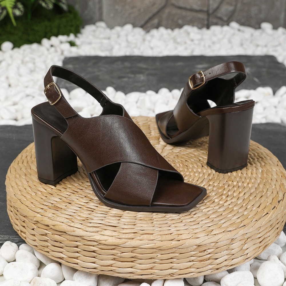 Women Sandals Vintage Square H - Vintage And Modern Fashion 评论和价格