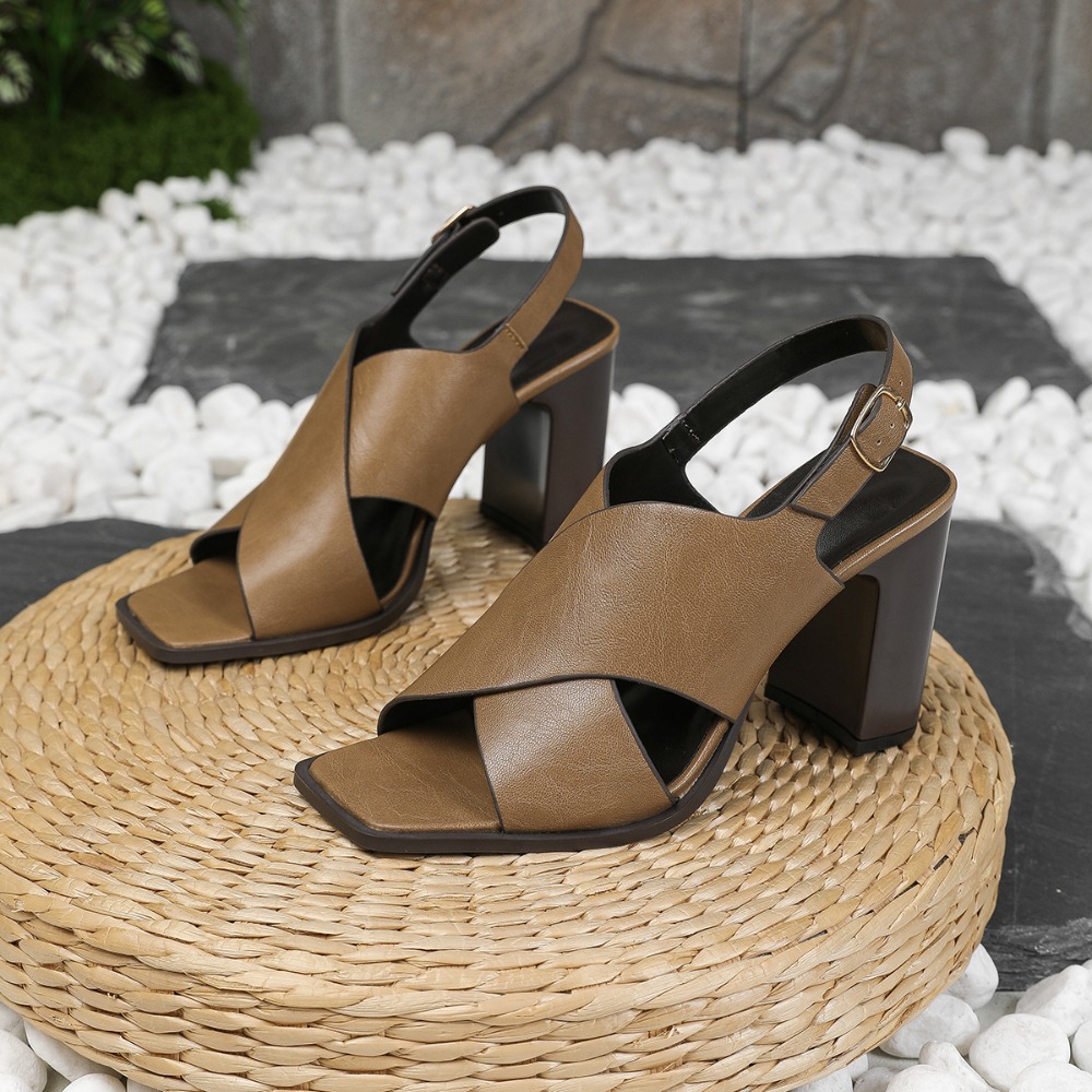 Women Sandals Vintage Square H - Vintage And Modern Fashion 评论和价格