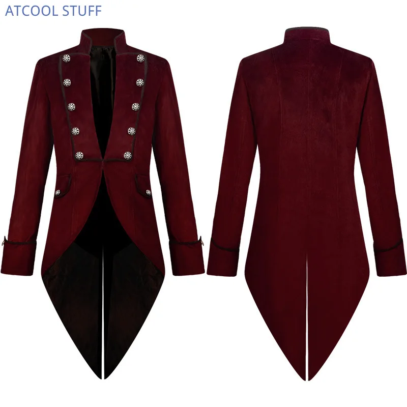 Classic Velet TailCoat Medieva - Vintage Trench Coat 评论和价格