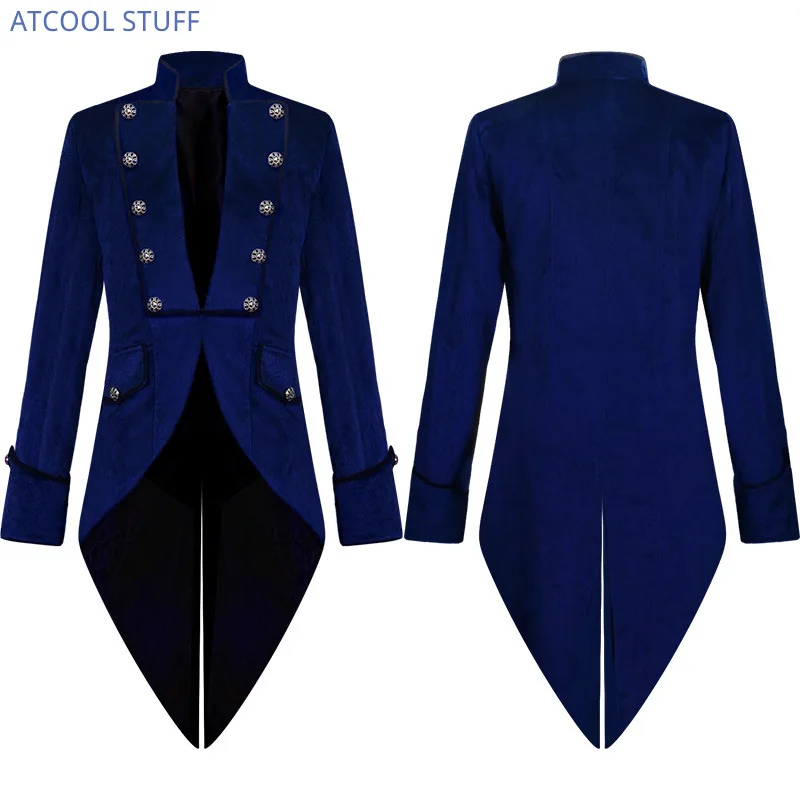 Classic Velet TailCoat Medieva - Vintage Trench Coat 评论和价格
