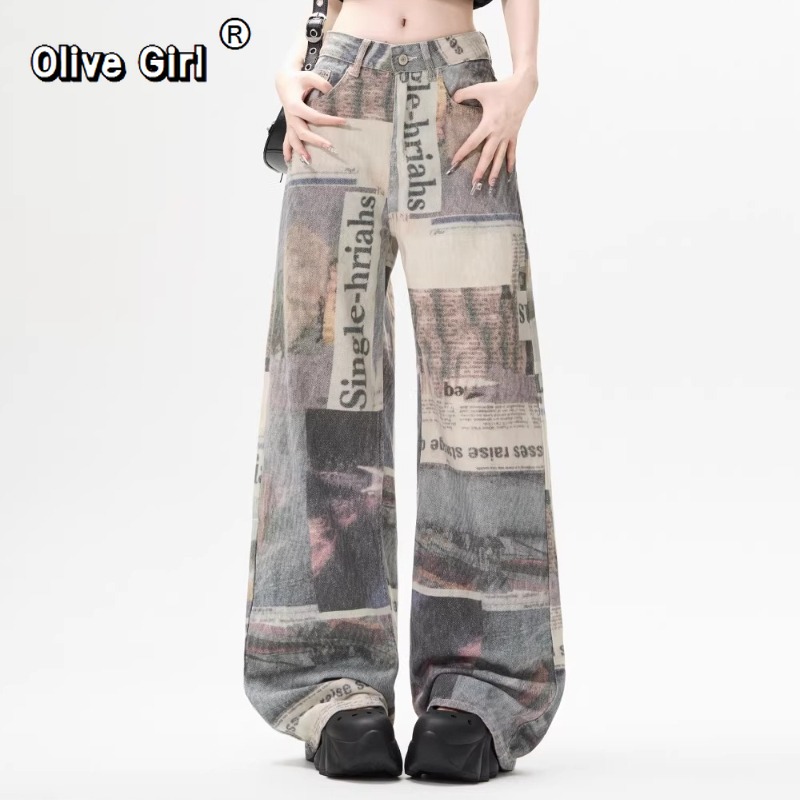 Olivegirl Women's Denim Pants  - Mom Jean High Rise 评论和价格
