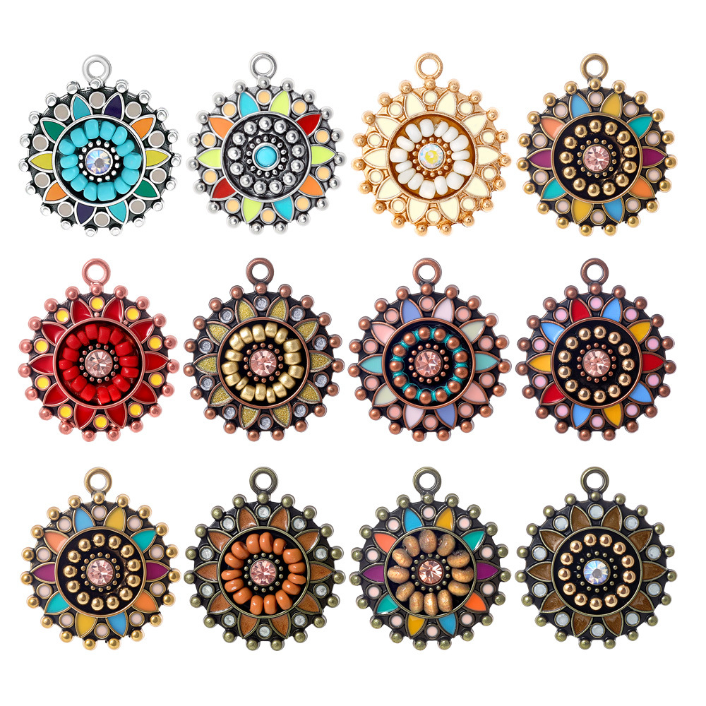 Vintage Bohemia Ethnic Enameli - Vintage Fashion Earrings 评论和价格