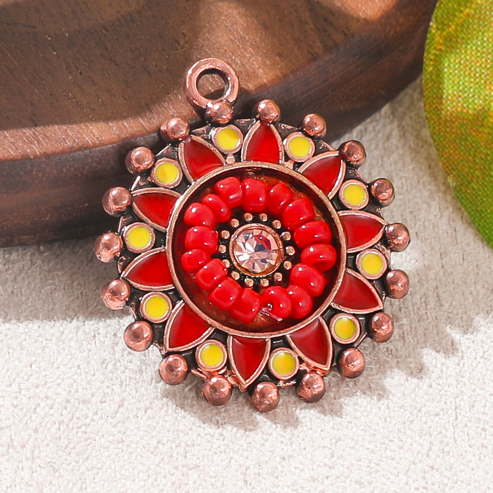 Vintage Bohemia Ethnic Enameli - Vintage Fashion Earrings 评论和价格