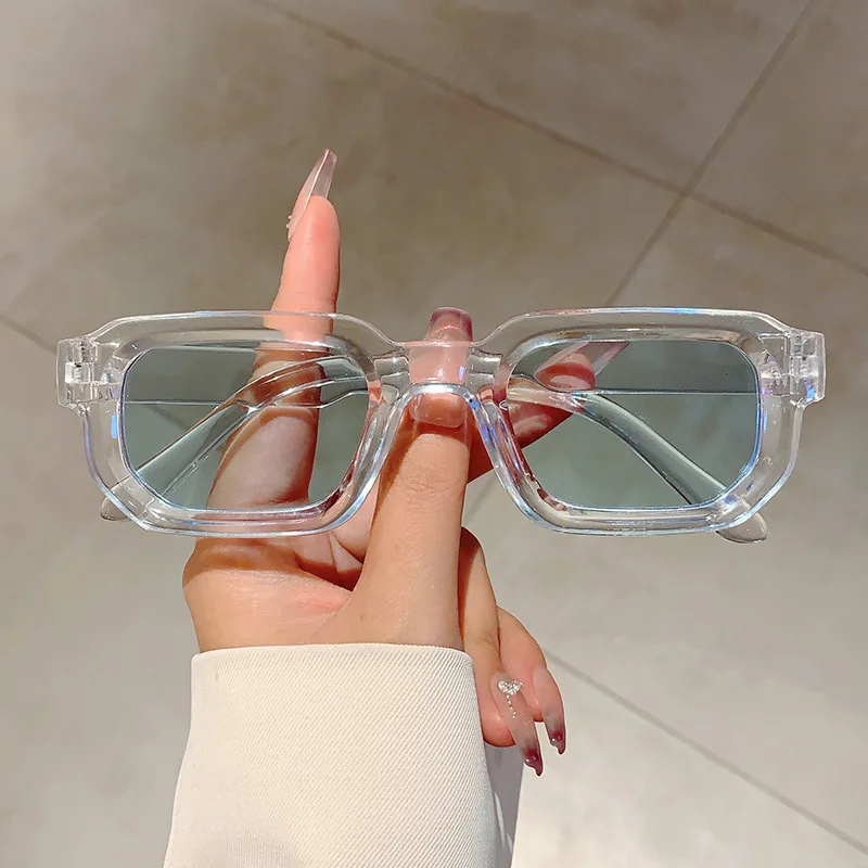 Vintage Rectangle Frame Sungla - Vintage Fashion Brands 评论和价格