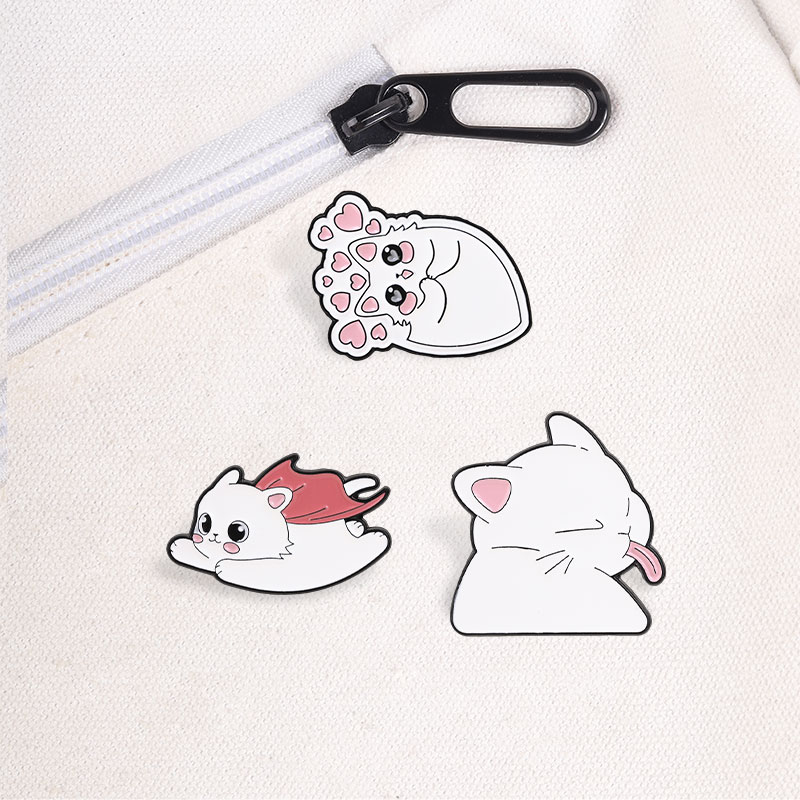 Mixed Enamel Pins Set Cute Cat - Vintage Fashion Quotes 评论和价格