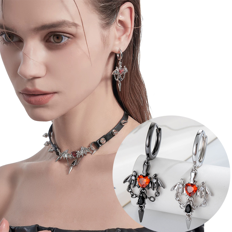 Goth Vintage Dark Bat Tassel L - Vintage Fashion Ornaments 评论和价格