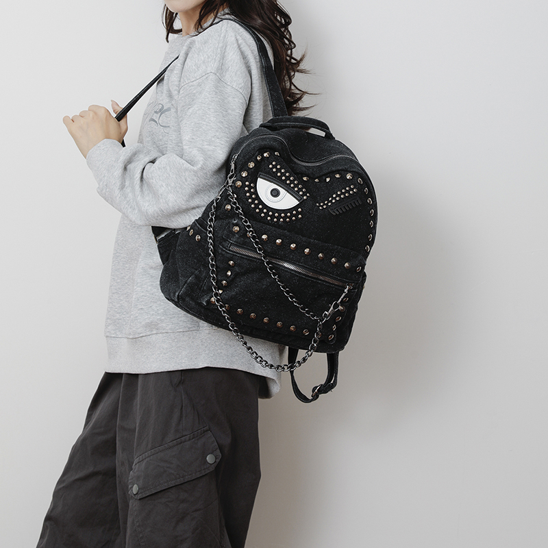 Vintage Denim Rivet Backpack W - Vintage Fashion Patterns 评论和价格