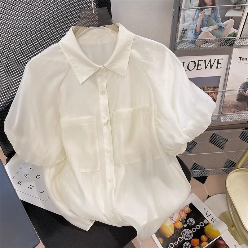 Women's Loose Bubble Sleeve Sh - Vintage Fashion Hong Kong 评论和价格