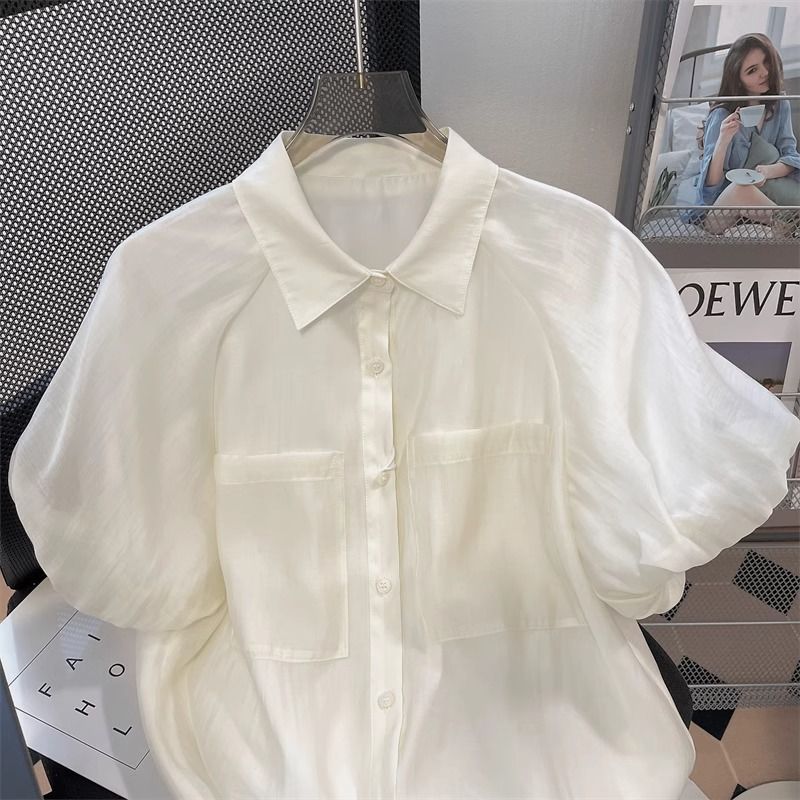 Women's Loose Bubble Sleeve Sh - Vintage Fashion Hong Kong 评论和价格