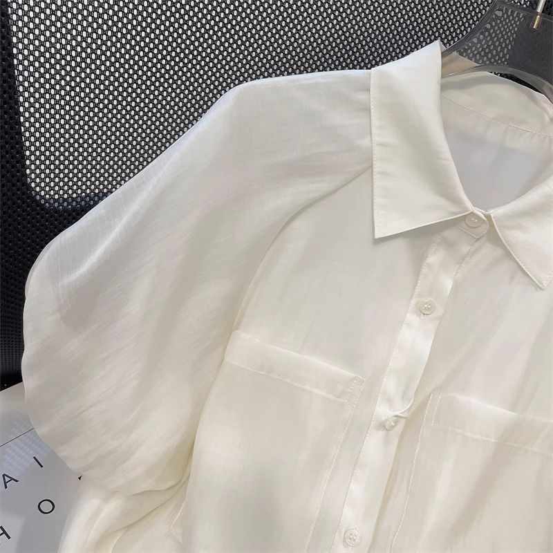 Women's Loose Bubble Sleeve Sh - Vintage Fashion Hong Kong 评论和价格