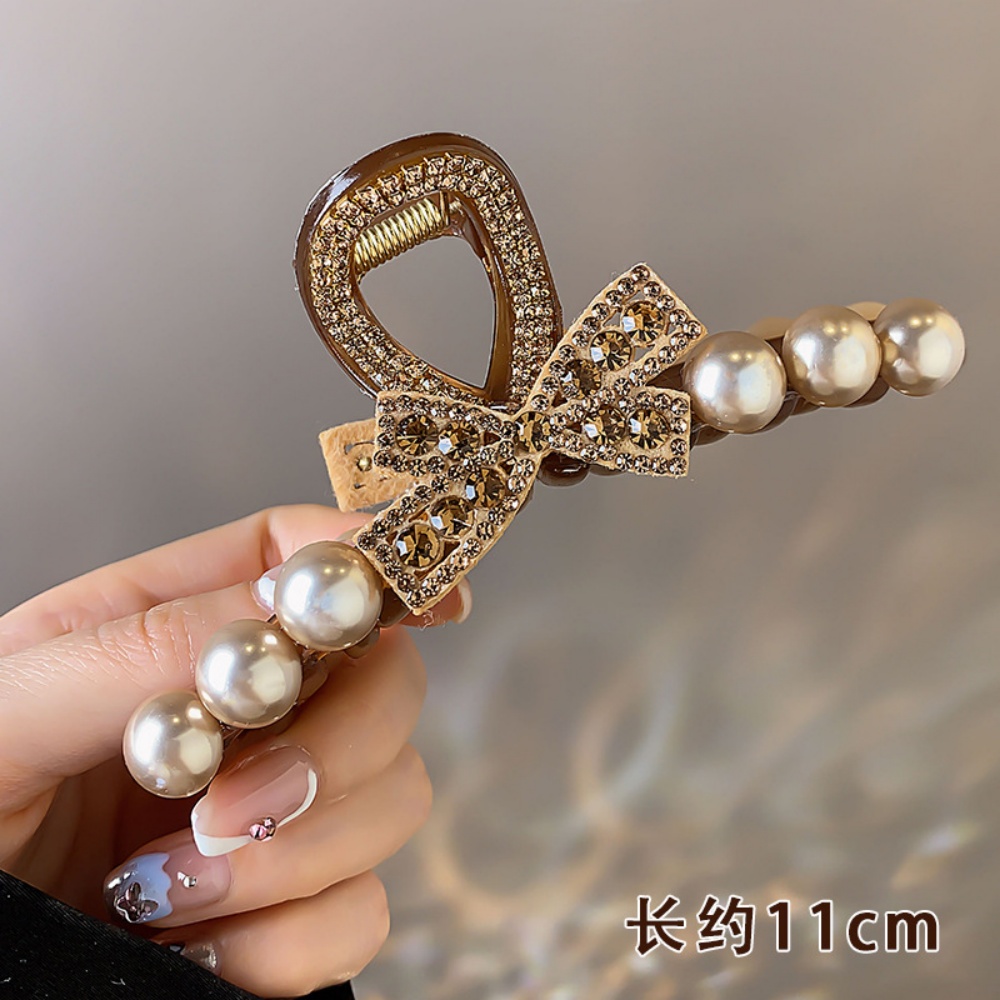 Vintage Pearl Black Hair Claws - Vintage Fashion Ornaments 评论和价格
