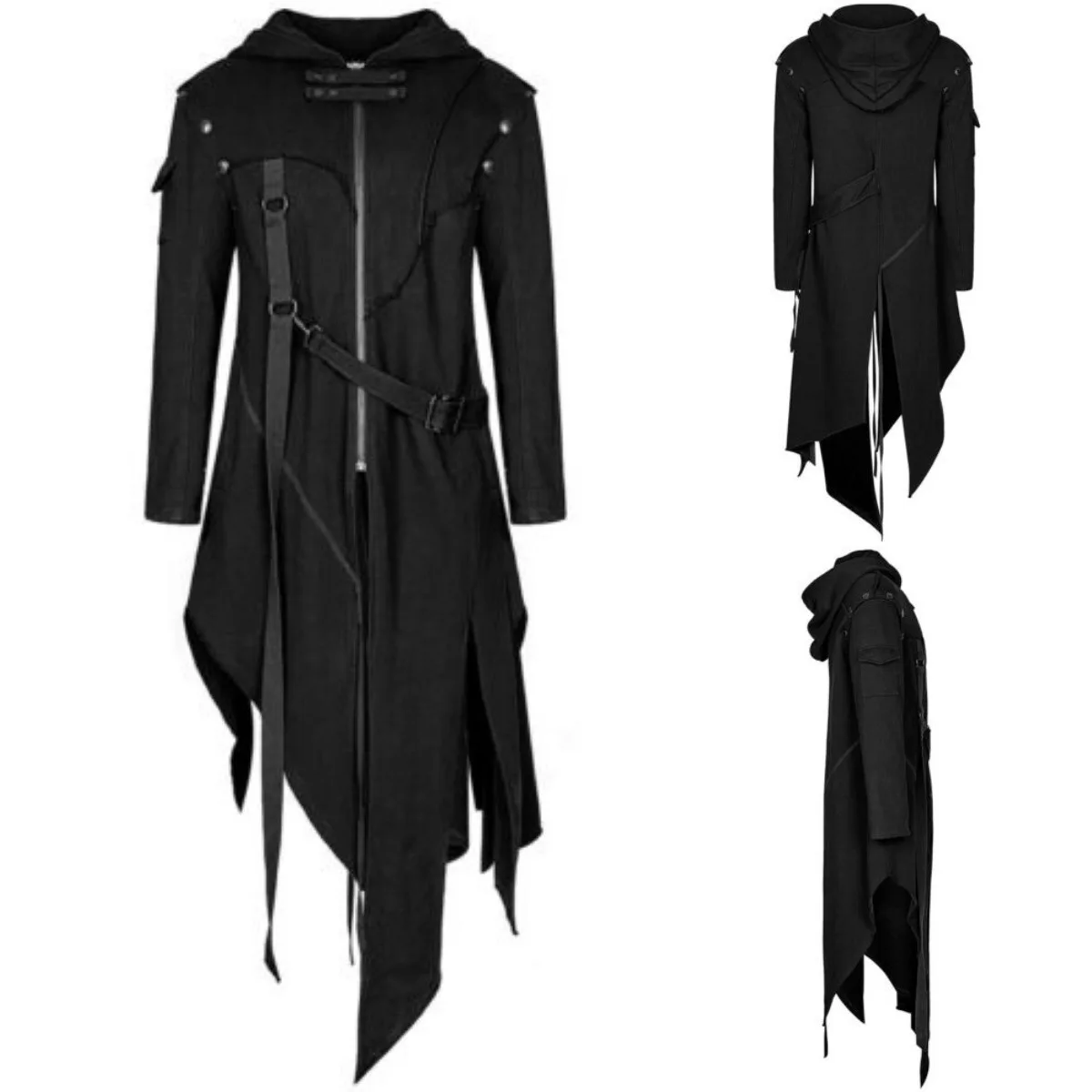 Steampunk Trench Coat Gothic J - Vintage Trench Coat 评论和价格
