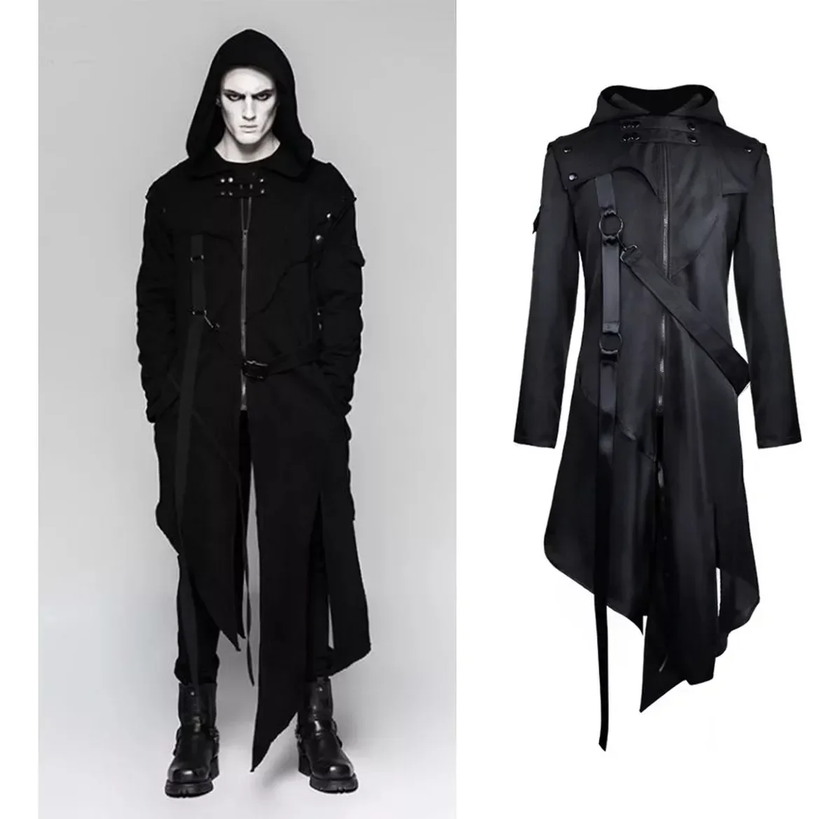 Steampunk Trench Coat Gothic J - Vintage Trench Coat 评论和价格