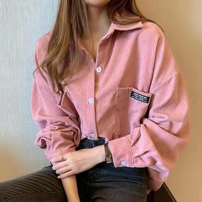 Corduroy Jacket Women's Loose  - Vintage Fashion Hong Kong 评论和价格