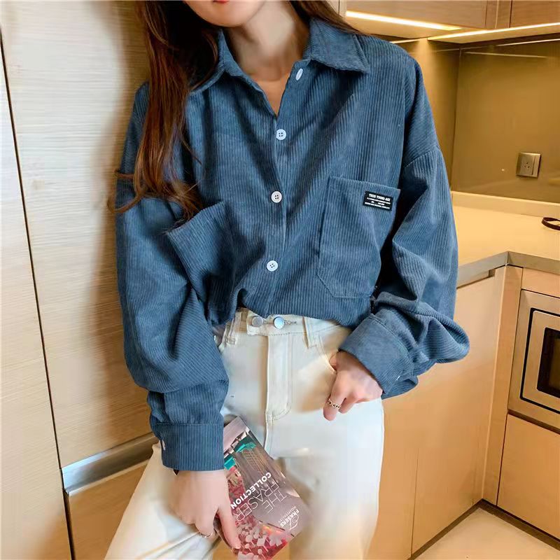 Corduroy Jacket Women's Loose  - Vintage Fashion Hong Kong 评论和价格