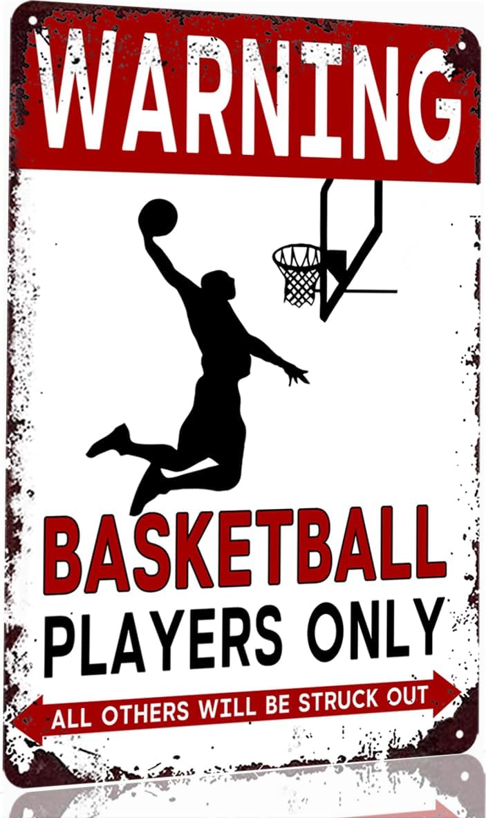 Basketball Tin Sign Decor Gift - Vintage Fashion Posters 评论和价格