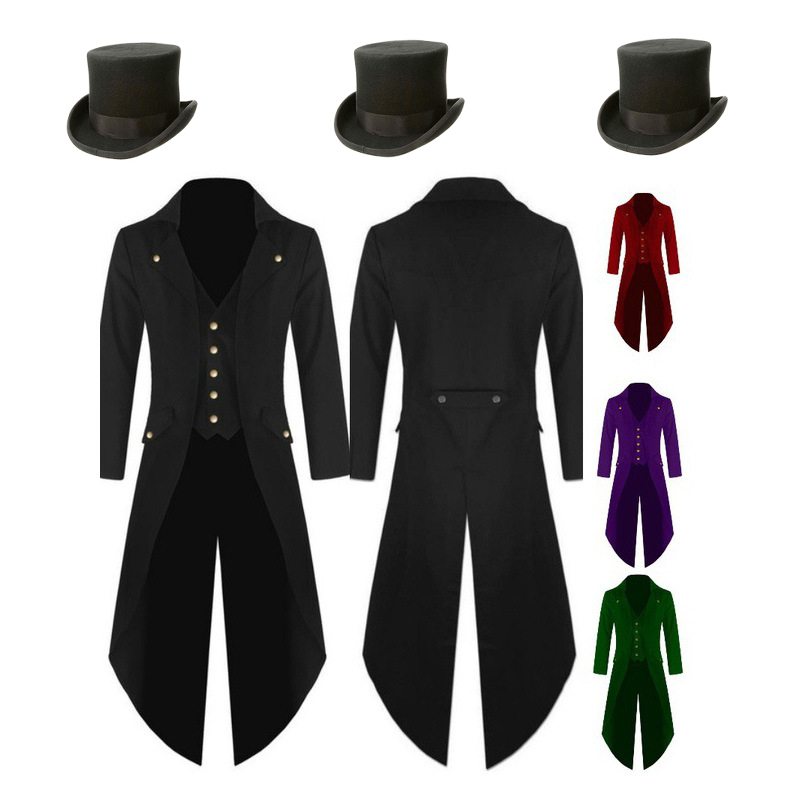 Plus Size 5XL Mens Medieval St - Vintage Trench Coat 评论和价格