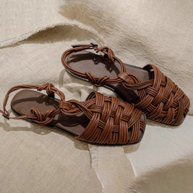 Vintage Hand-woven Flat-bottom - Vintage And Modern Fashion 评论和价格
